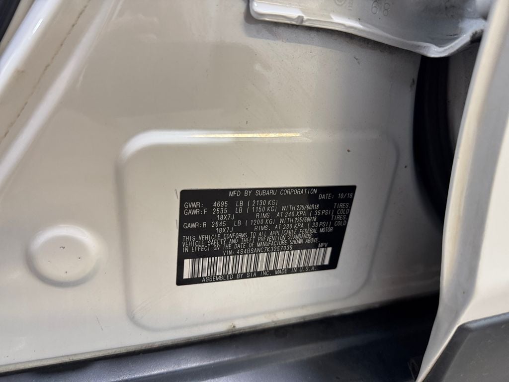 2019 Subaru Outback 2.5i Limited