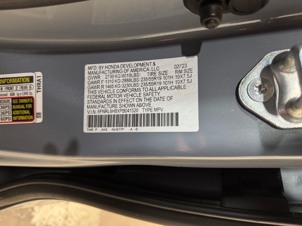 2023 Honda Odyssey Touring