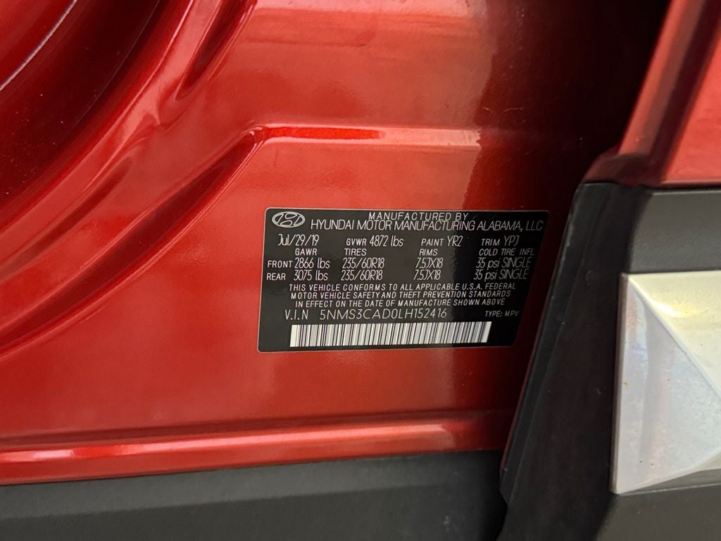 2020 Hyundai Santa Fe SEL Premium Pkg