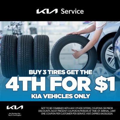 Buy 3 Tires, get the 4th for $1!